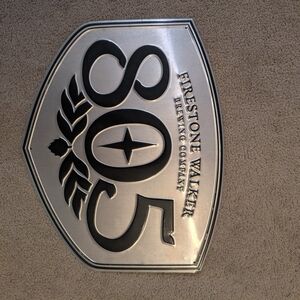 805 Silver and Black Art Poster